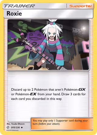 Roxie 205/236 Pokemon card