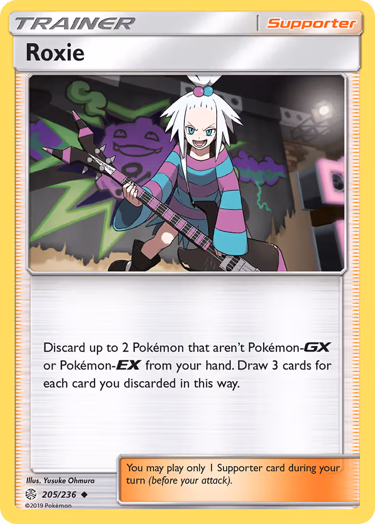 Roxie 205/236 Pokemon card