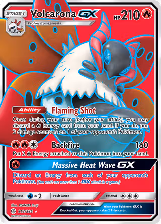 Volcarona GX 213/236 Pokemon card