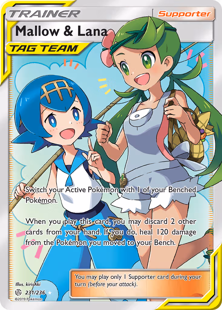Mallow & Lana 231/236 Pokemon card