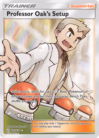 Professor Oak’s Setup 233/236 Pokemon card