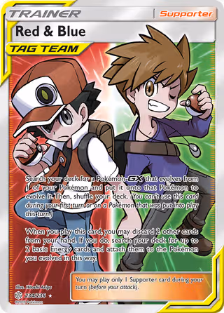 Red & Blue 234/236 Pokemon card
