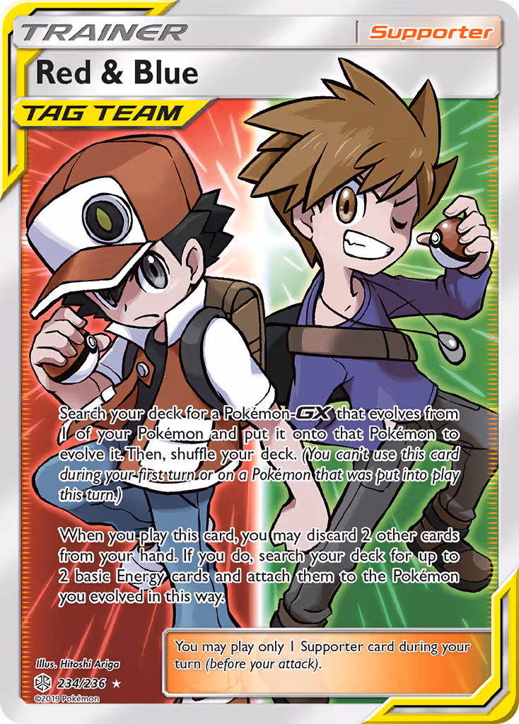 Red & Blue 234/236 Pokemon card