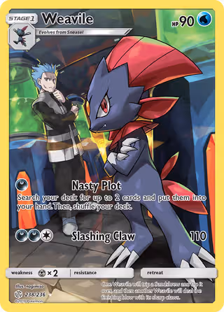 Weavile 238/236 Pokemon card