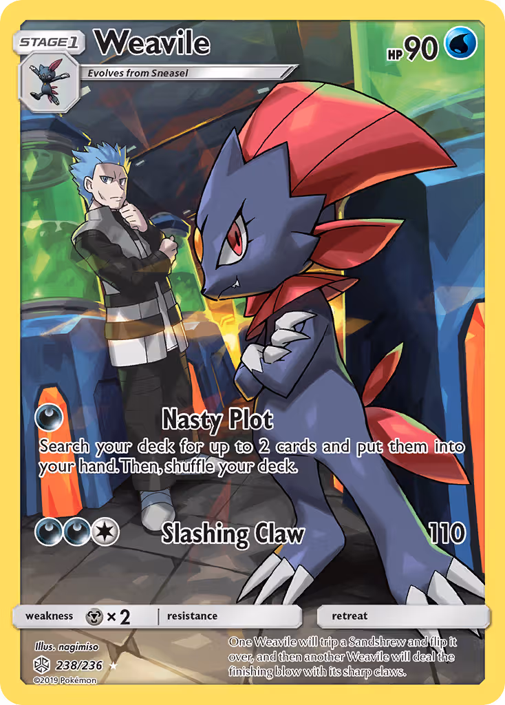 Weavile 238/236 Pokemon card
