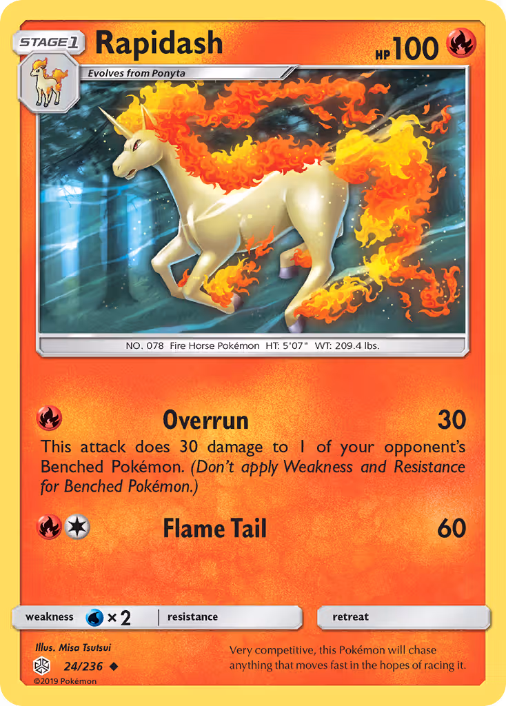 Rapidash 24/236 Pokemon card