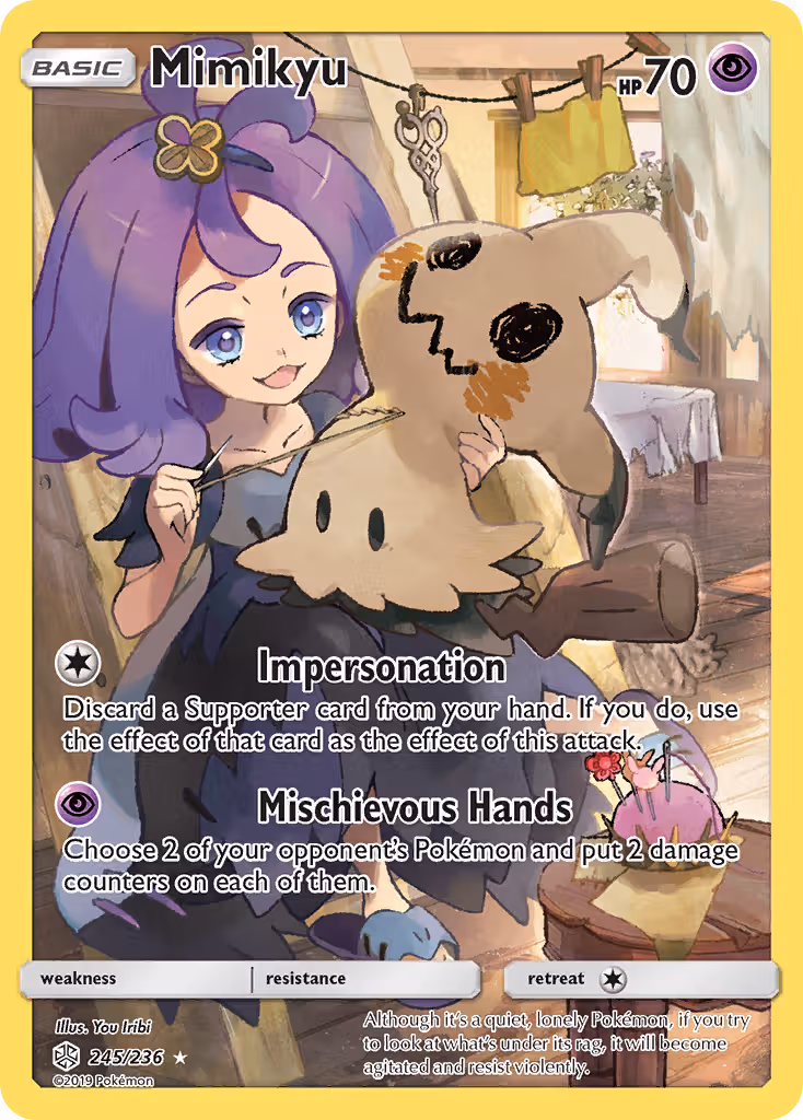 Mimikyu 245/236 Pokemon card