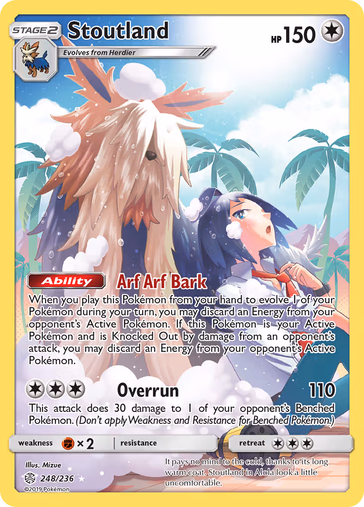 Stoutland 248/236 Pokemon card