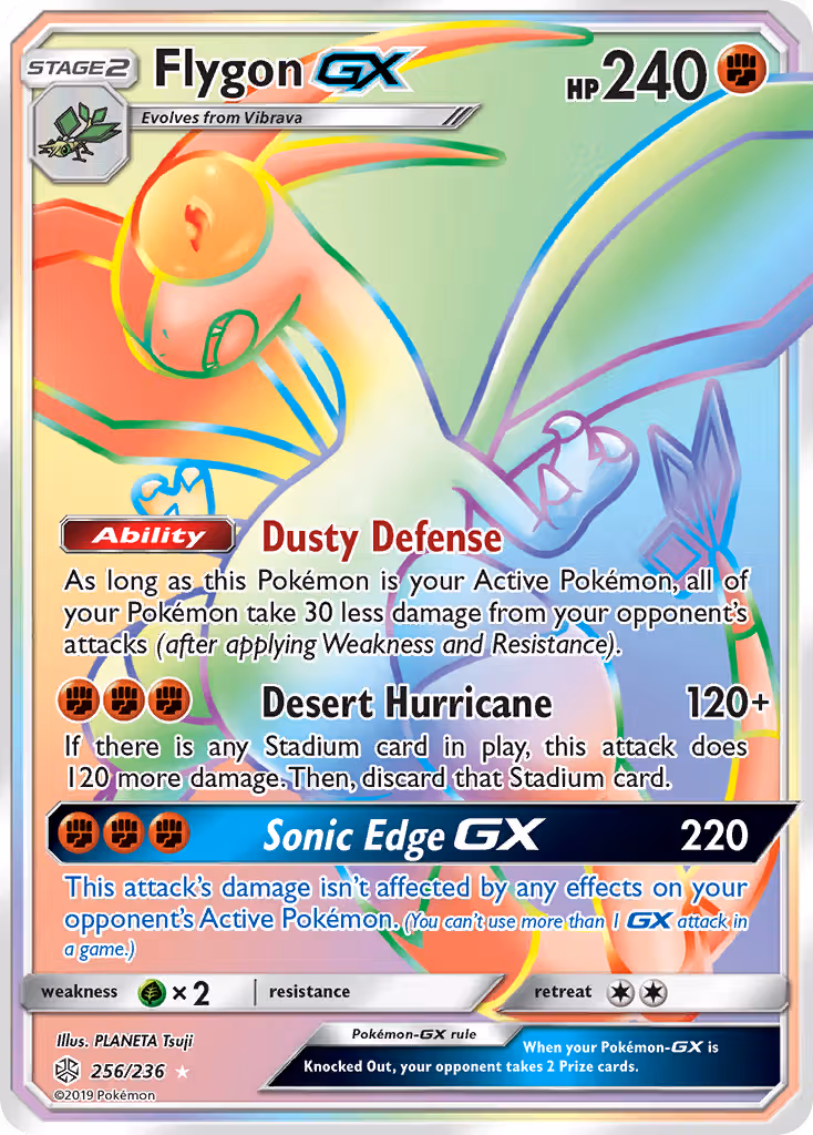 Flygon GX 256/236 Pokemon card