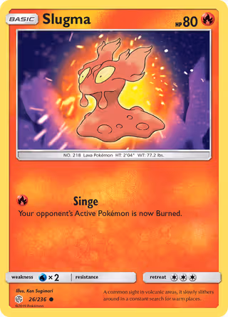 Slugma 26/236 Pokemon card