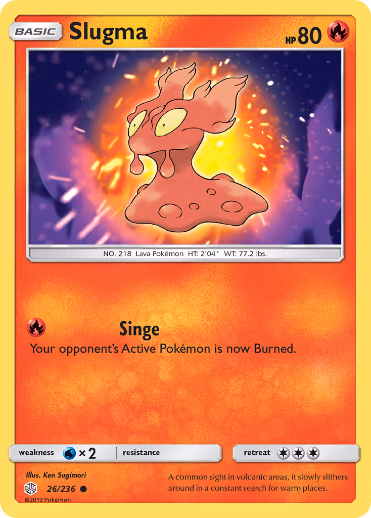 Slugma 26/236 Pokemon card