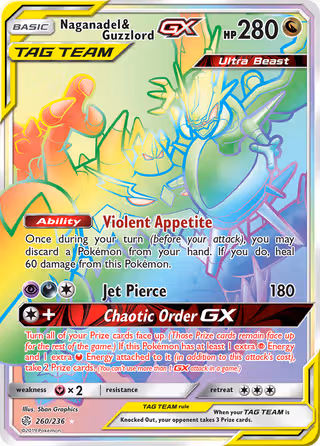 Naganadel & Guzzlord GX 260/236 Pokemon card