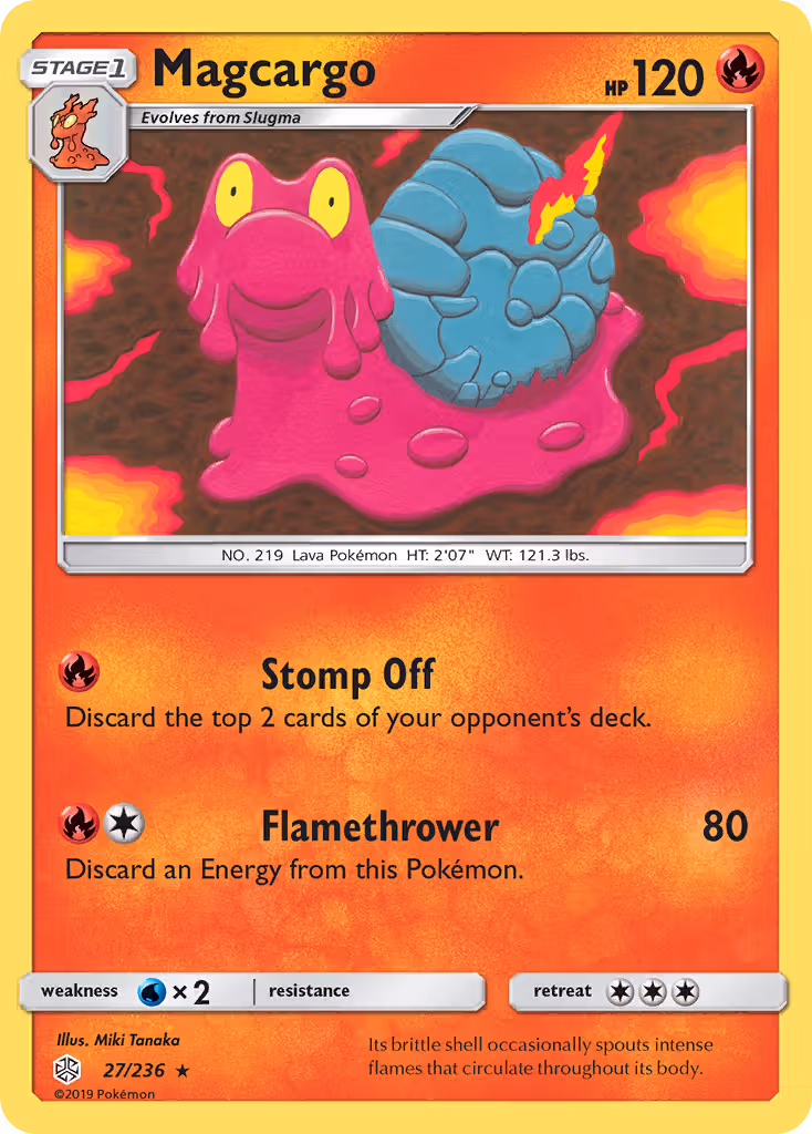 Magcargo 27/236 Pokemon card