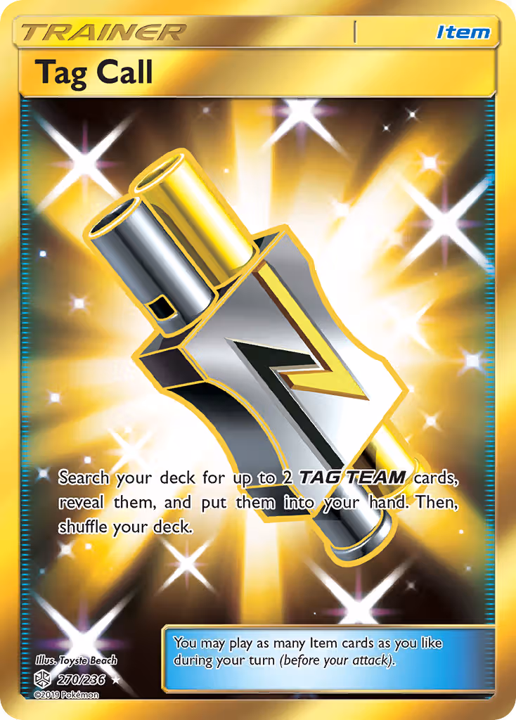 Tag Call 270/236 Pokemon card