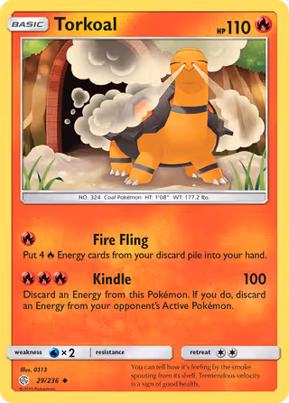 Torkoal 29/236 Pokemon card