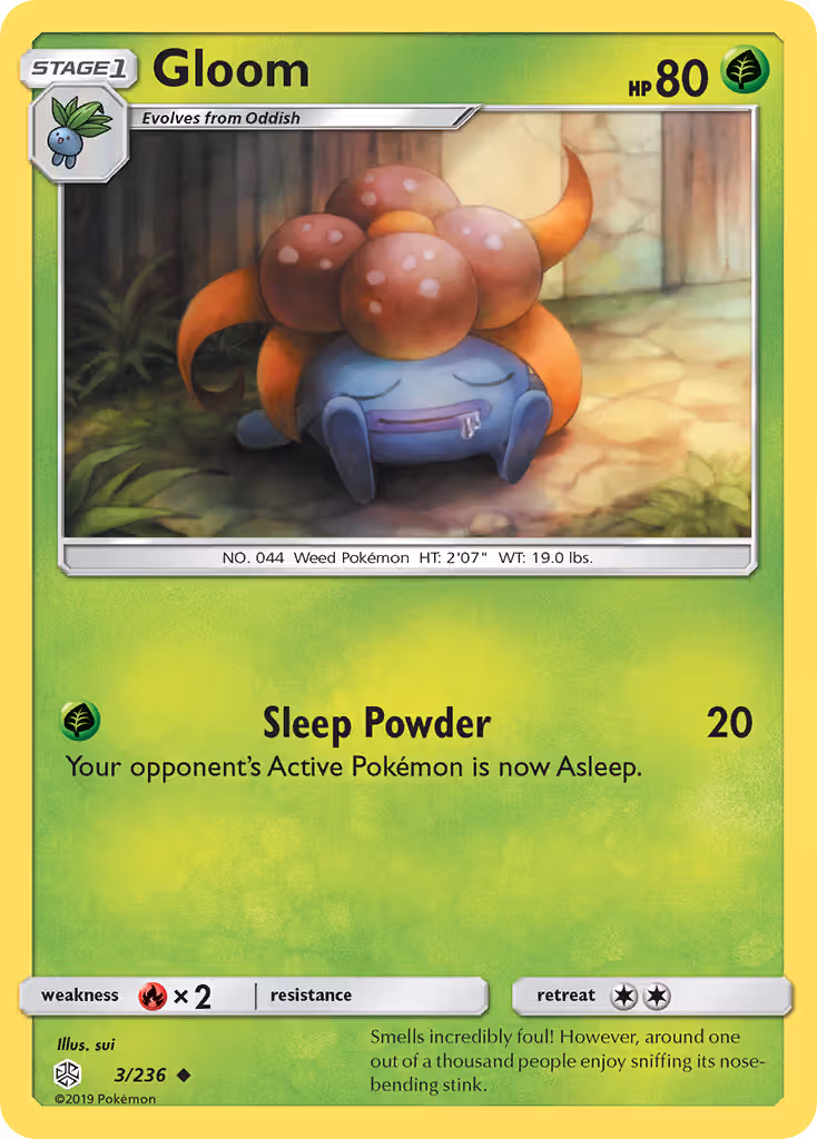 Gloom 3/236 Pokemon card