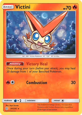 Victini 30/236 Pokemon card