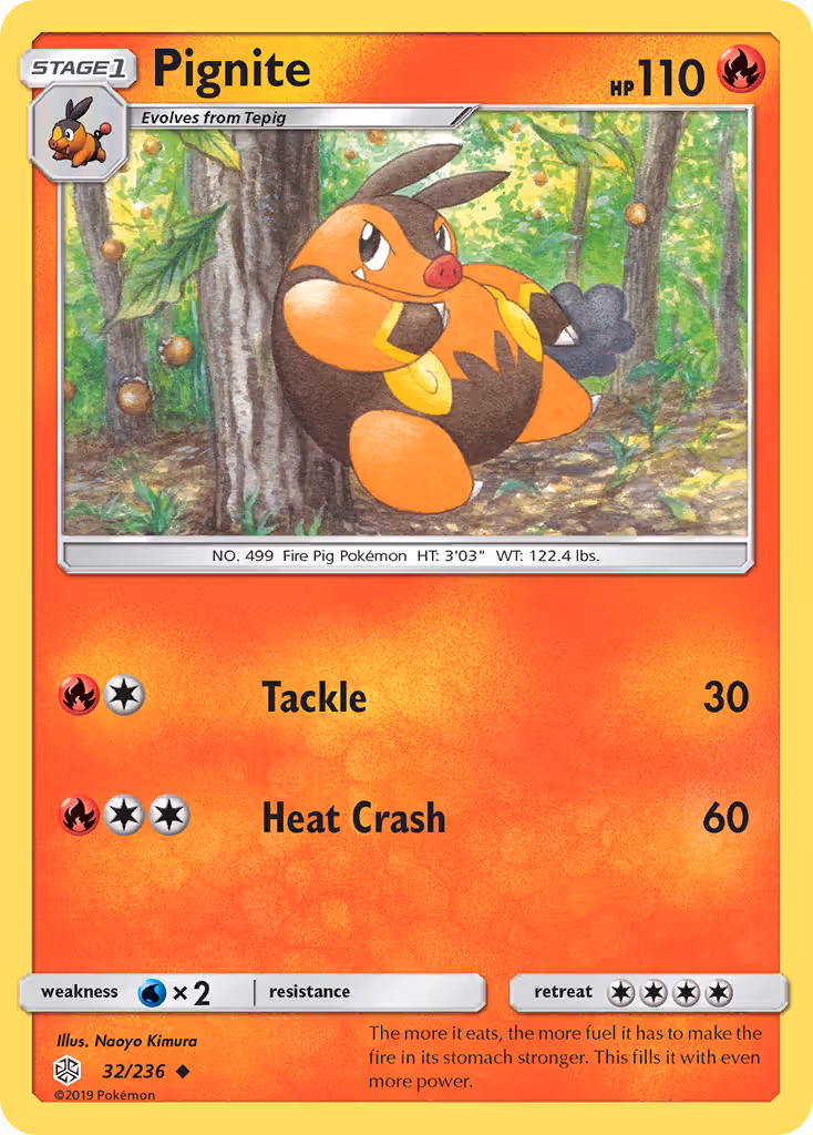 Pignite 32/236 Pokemon card