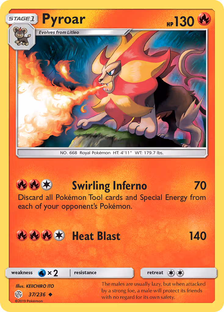 Pyroar 37/236 Pokemon card