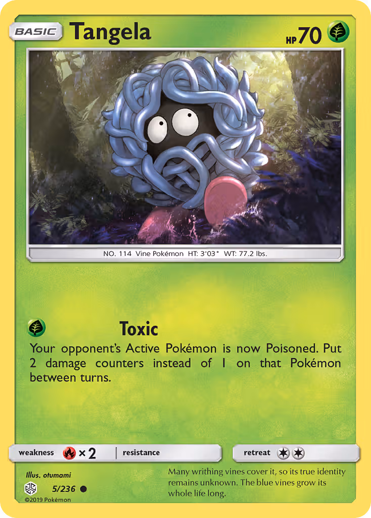 Tangela 5/236 Pokemon card