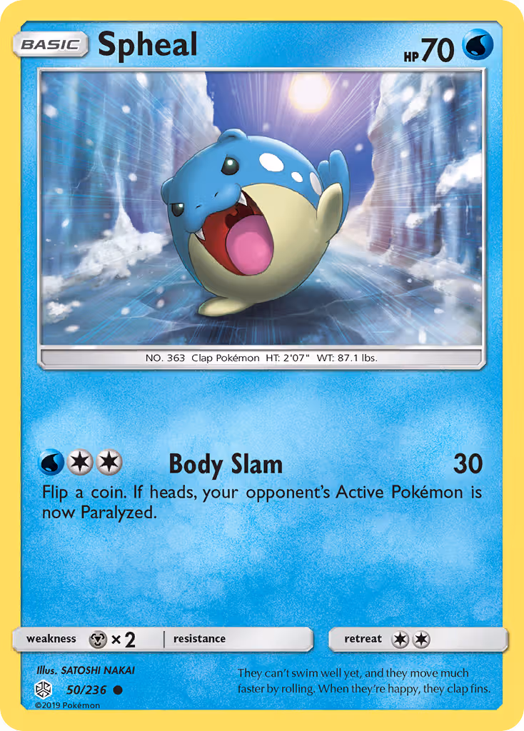 Spheal 50/236 Pokemon card