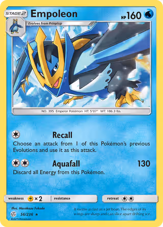Empoleon 56/236 Pokemon card
