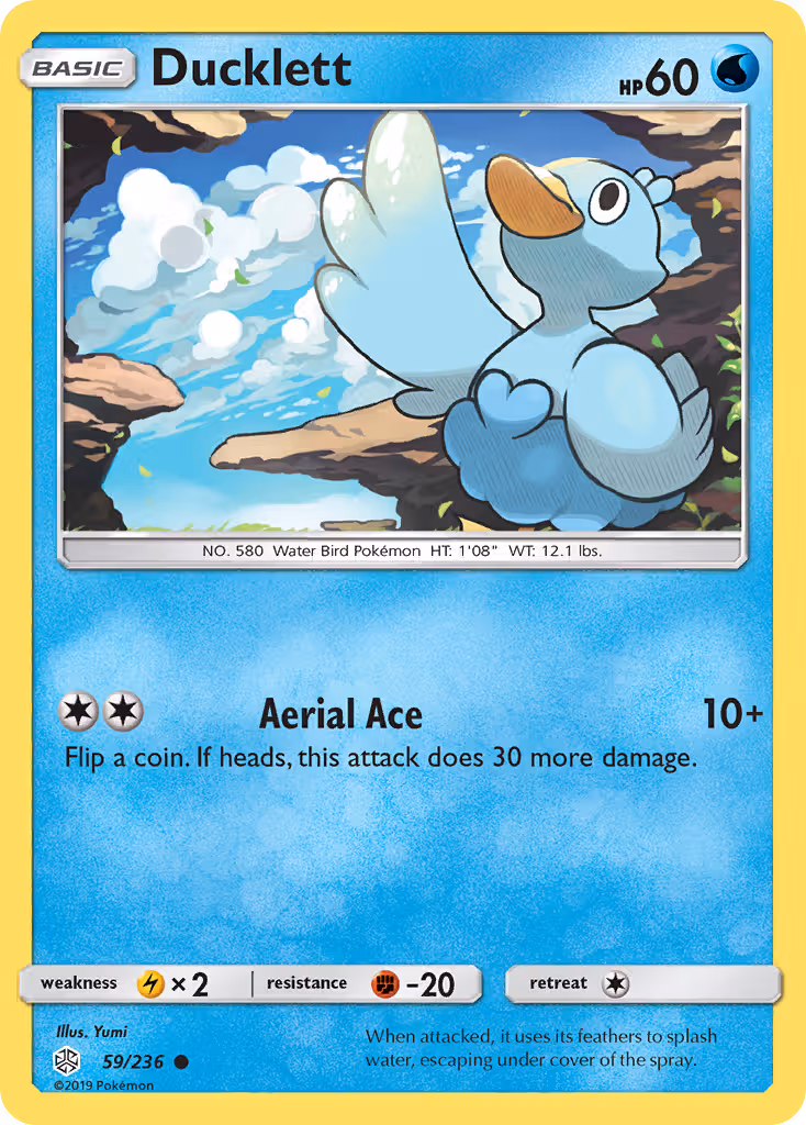 Ducklett 59/236 Pokemon card