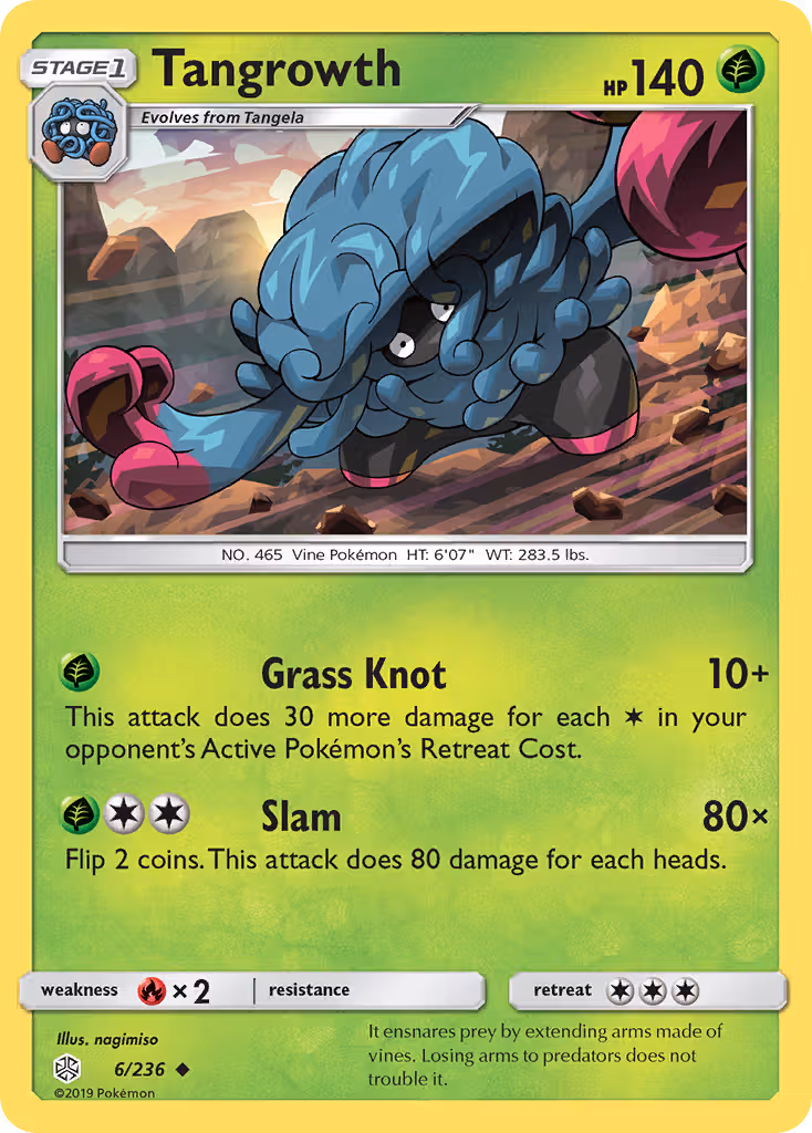 Tangrowth 6/236 Pokemon card