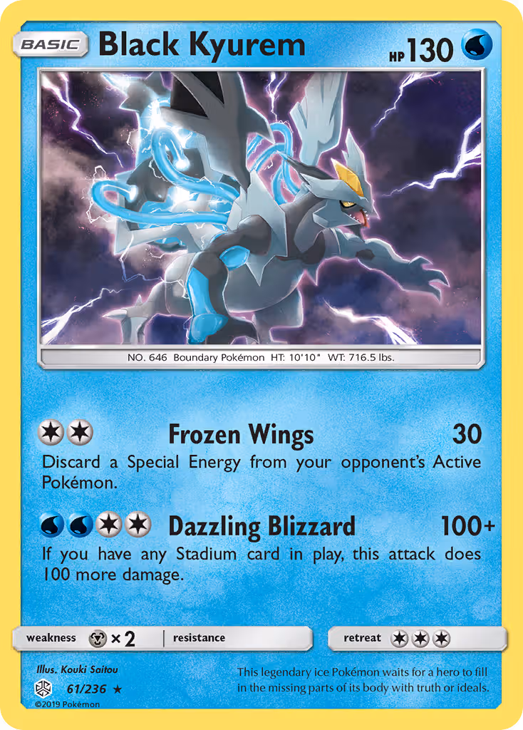 Black Kyurem 61/236 Pokemon card