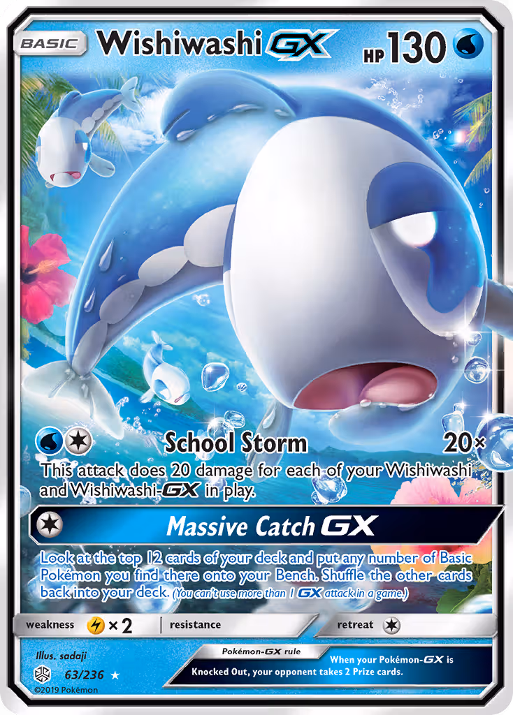 Wishiwashi GX 63/236 Pokemon card