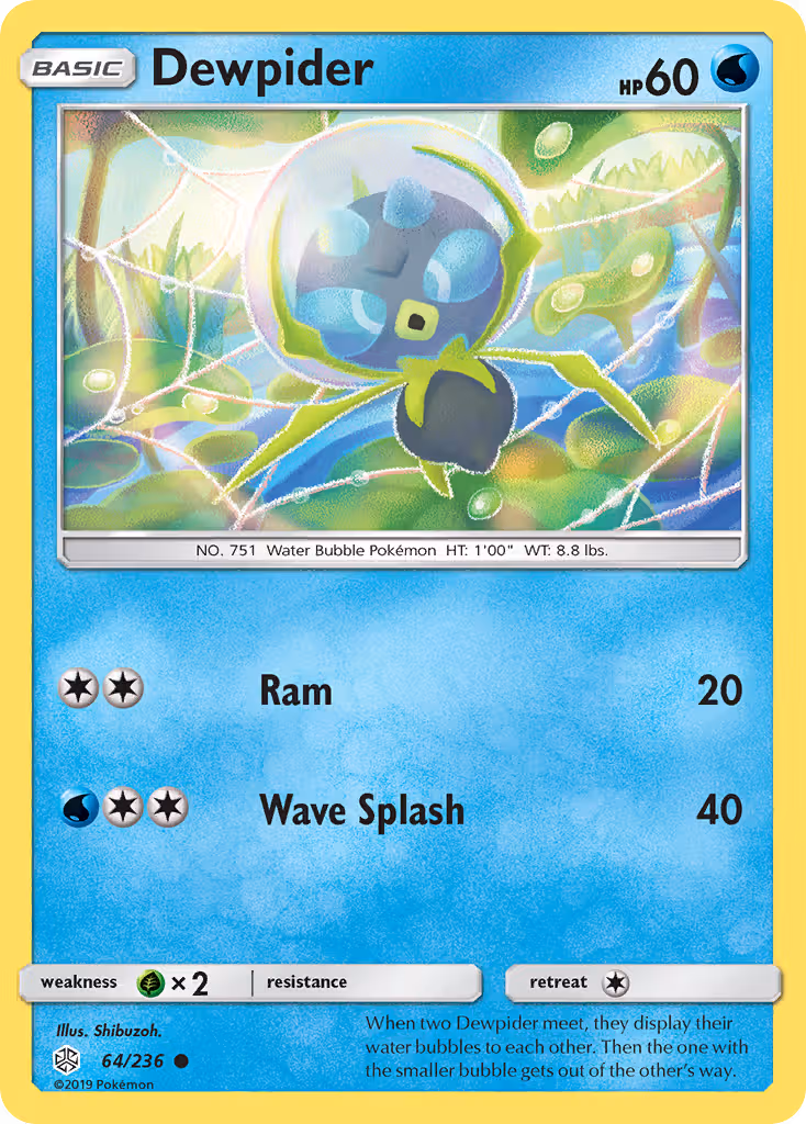 Dewpider 64/236 Pokemon card