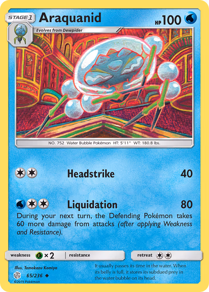 Araquanid 65/236 Pokemon card