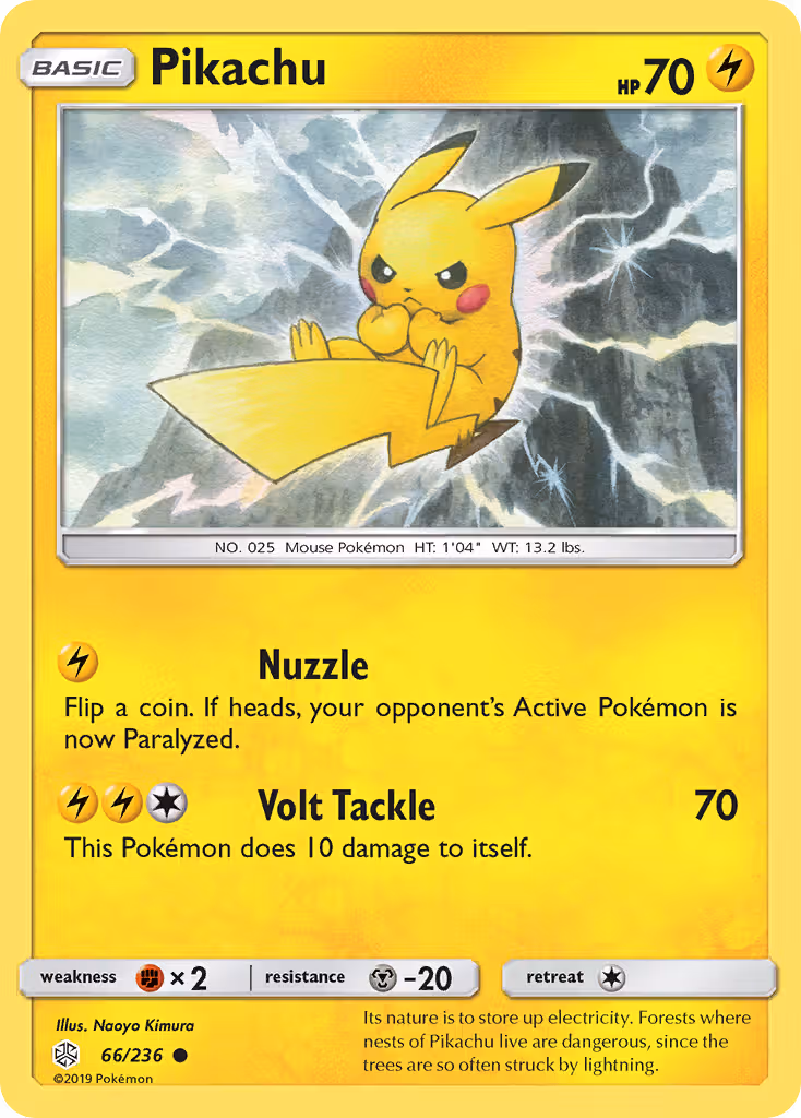 Pikachu 66/236 Pokemon card