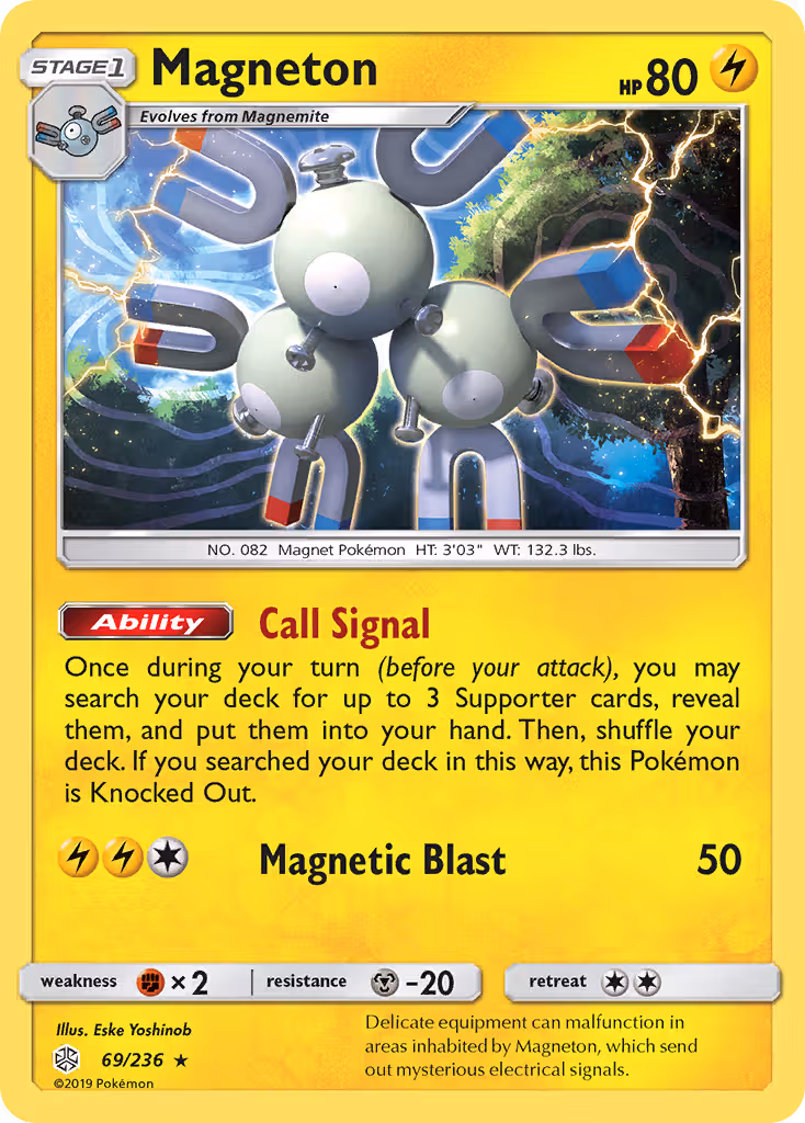 Magneton 69/236 Pokemon card