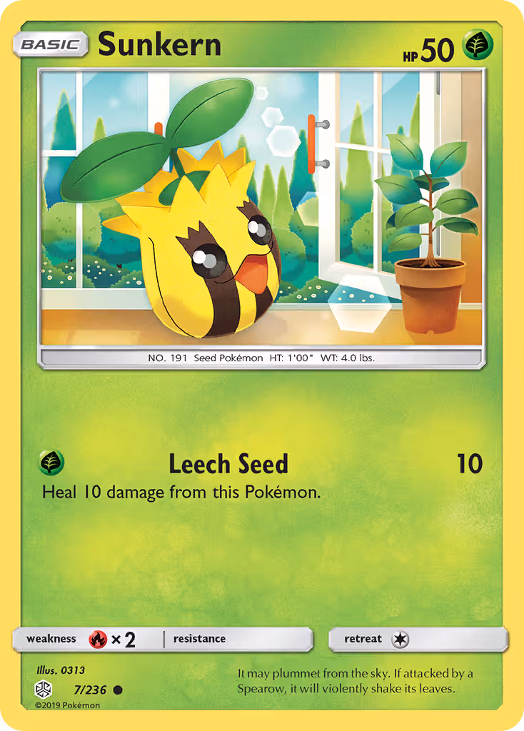 Sunkern 7/236 Pokemon card