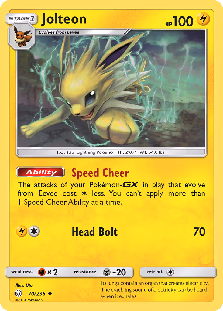Jolteon 70/236 Pokemon card