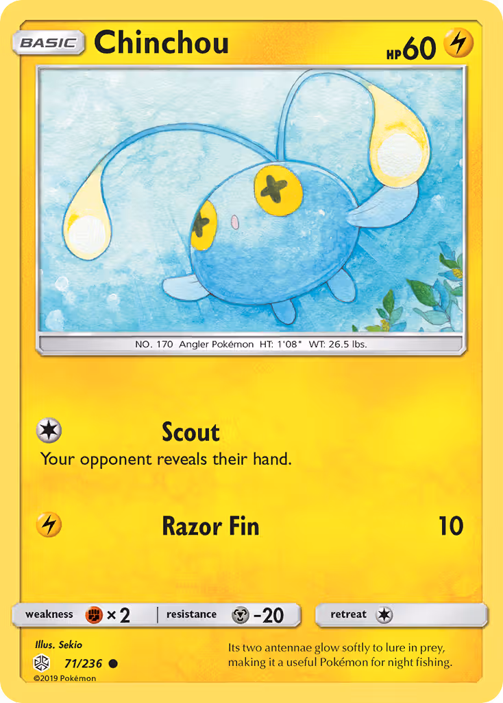 Chinchou 71/236 Pokemon card