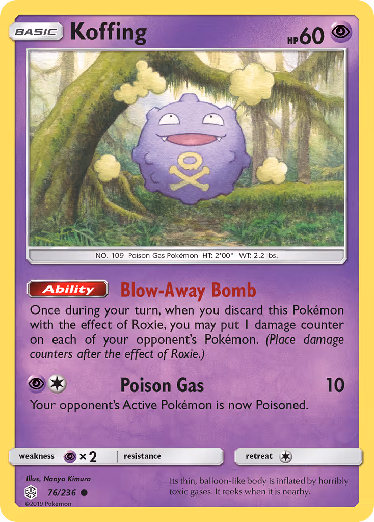 Koffing 76/236 Pokemon card