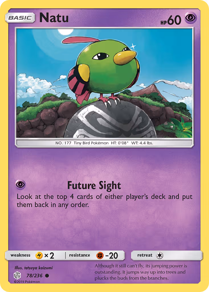 Natu 78/236 Pokemon card