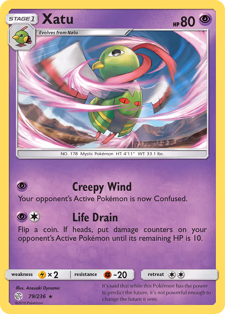 Xatu 79/236 Pokemon card