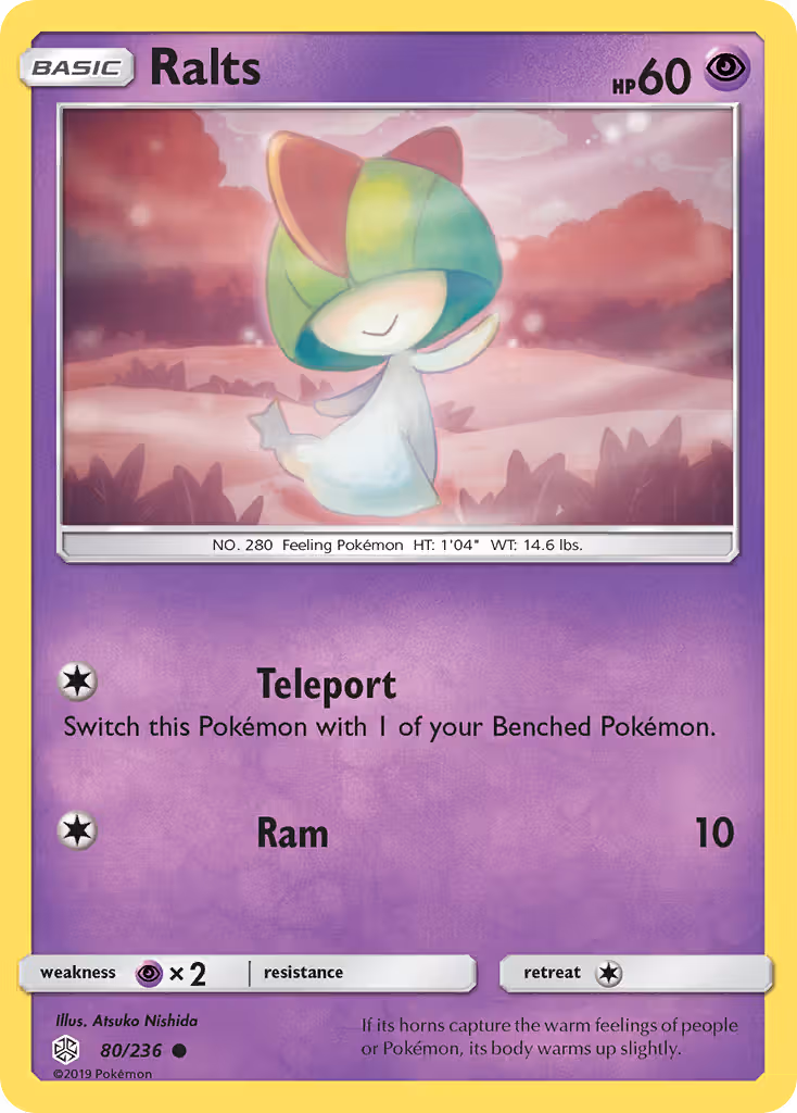 Ralts 80/236 Pokemon card