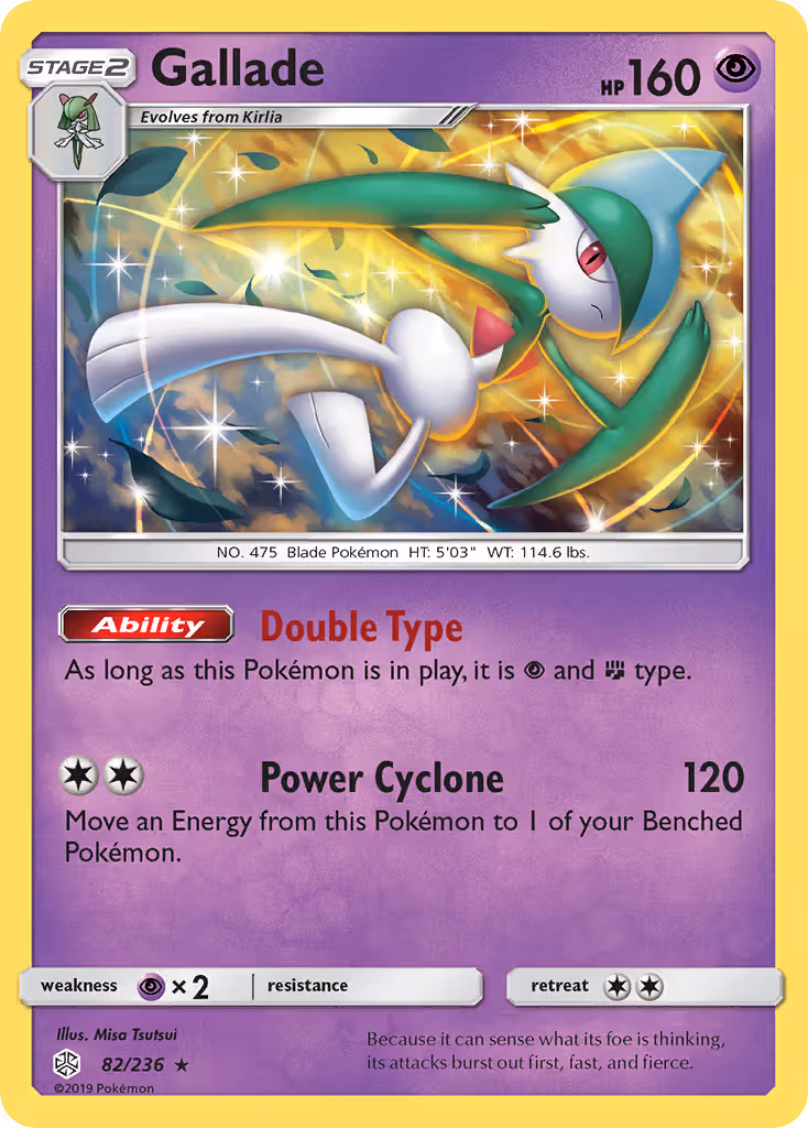 Gallade 82/236 Pokemon card