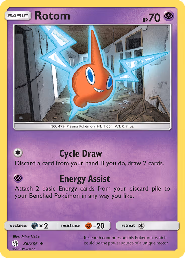 Rotom 86/236 Pokemon card