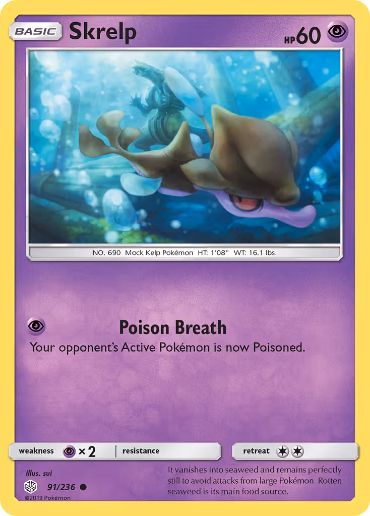 Skrelp 91/236 Pokemon card