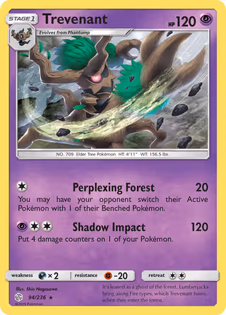 Trevenant 94/236 Pokemon card