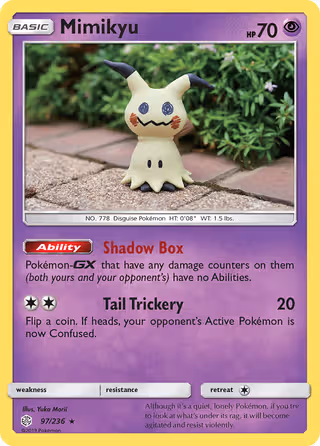 Mimikyu 97/236 Pokemon card