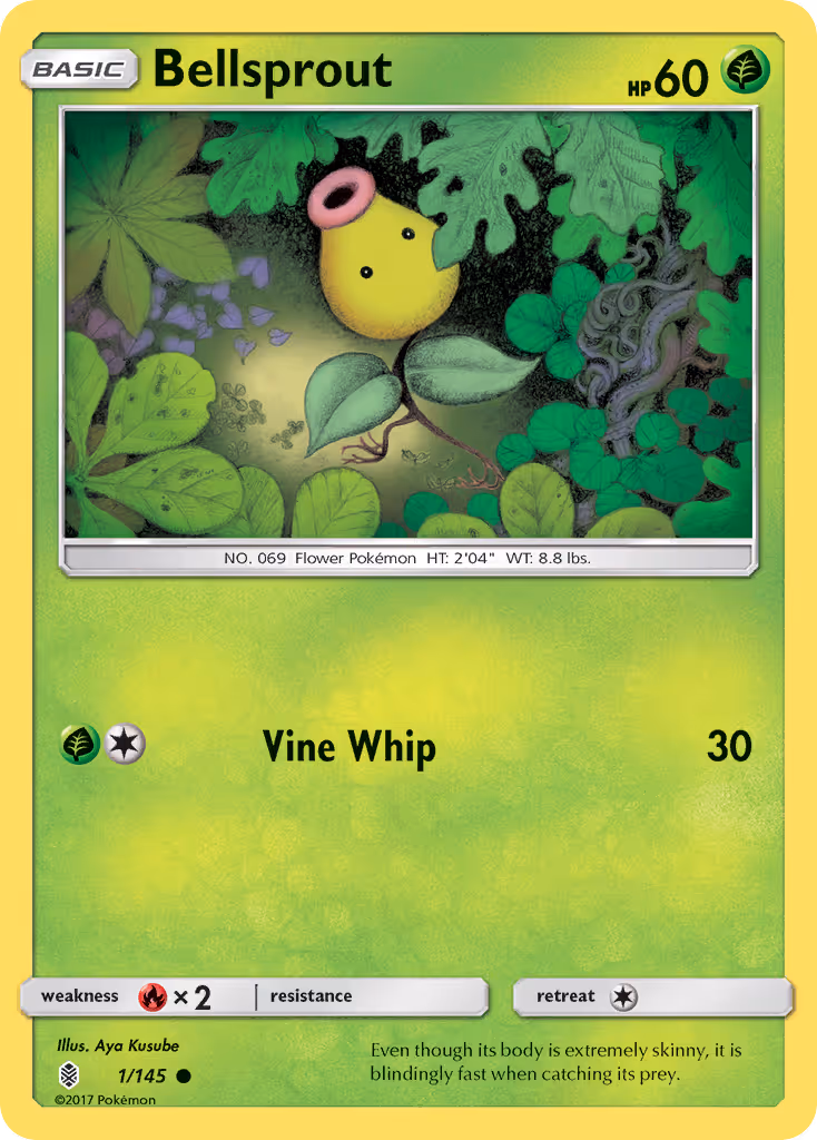 Bellsprout 1/145 Pokemon card