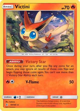 Victini 10/145 Pokemon card