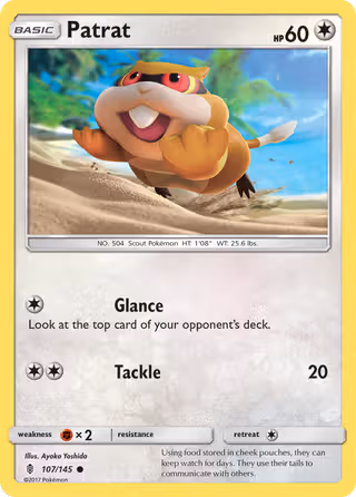 Patrat 107/145 Pokemon card