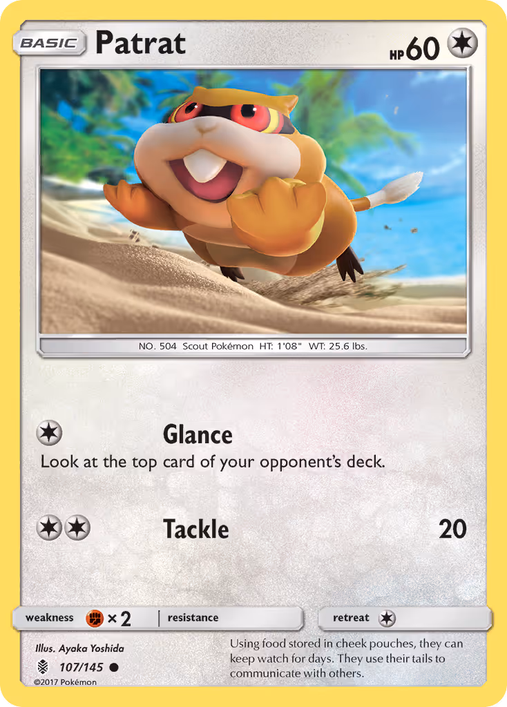 Patrat 107/145 Pokemon card